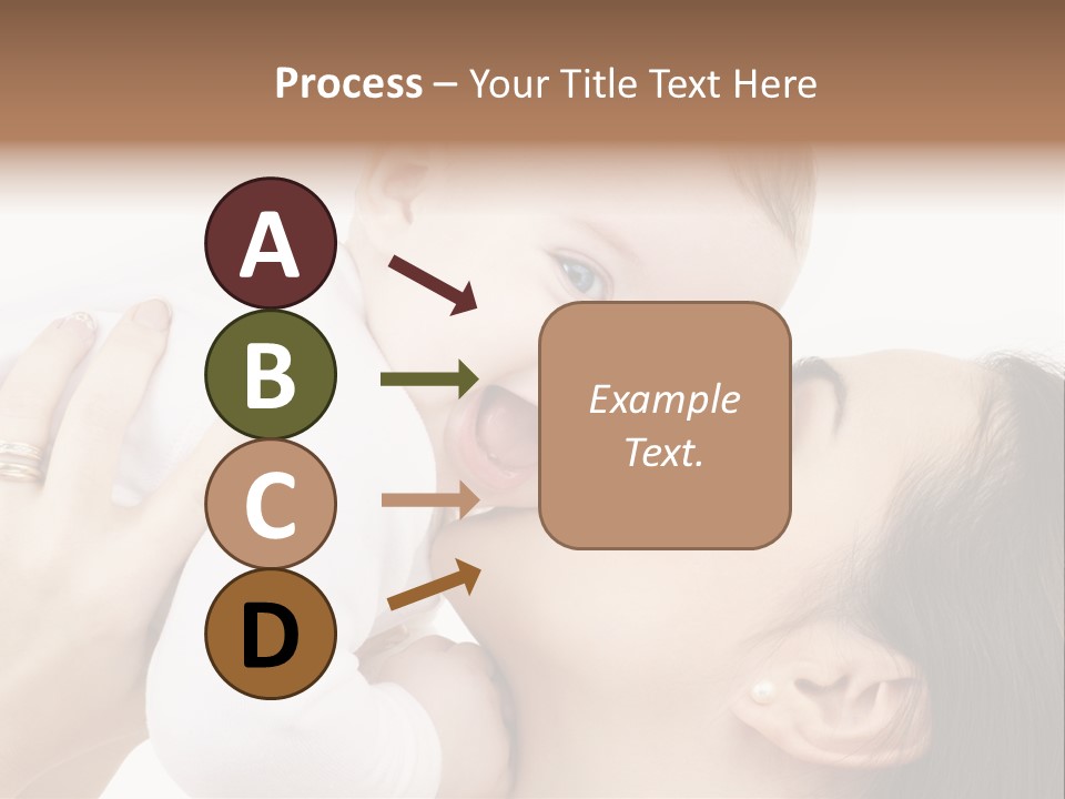 A Woman Holding A Baby In Her Arms PowerPoint Template