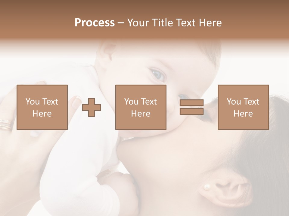 A Woman Holding A Baby In Her Arms PowerPoint Template