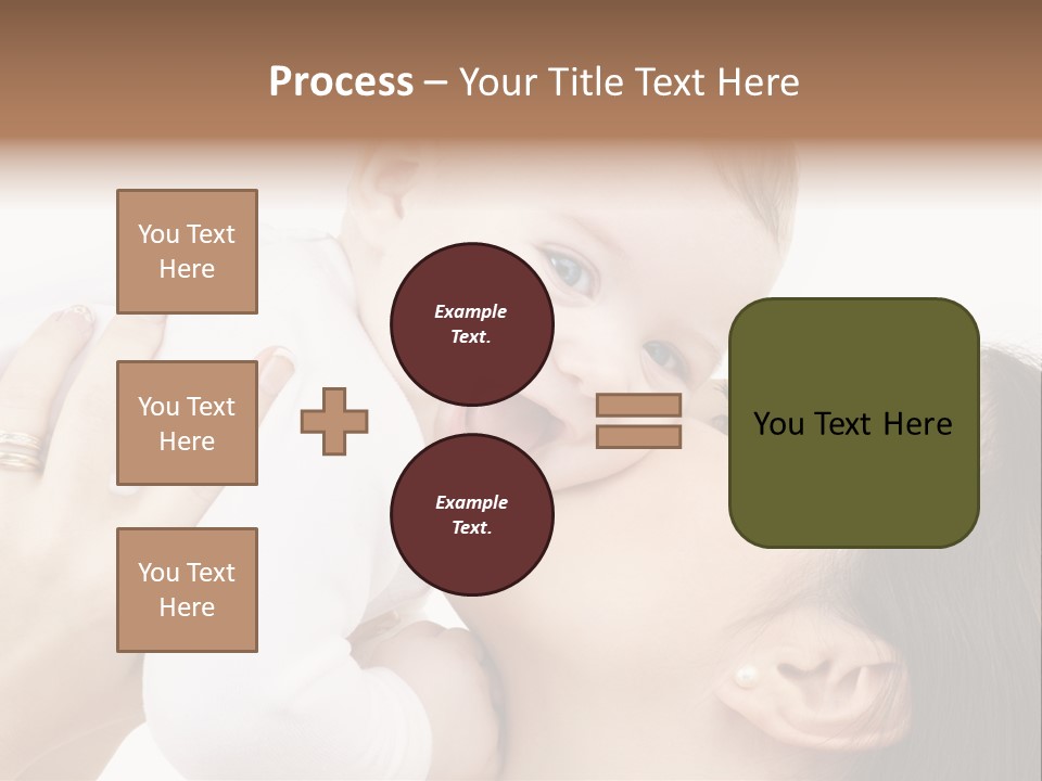 A Woman Holding A Baby In Her Arms PowerPoint Template