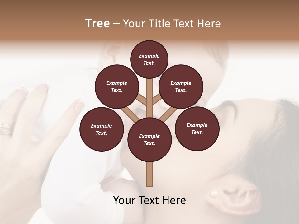 A Woman Holding A Baby In Her Arms PowerPoint Template