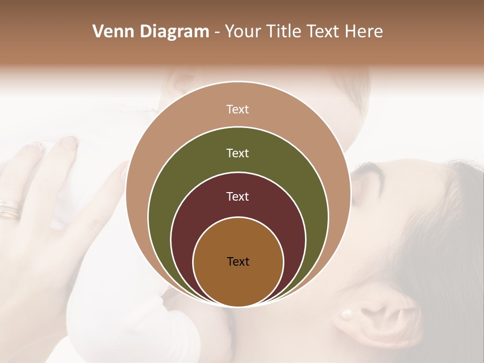 A Woman Holding A Baby In Her Arms PowerPoint Template