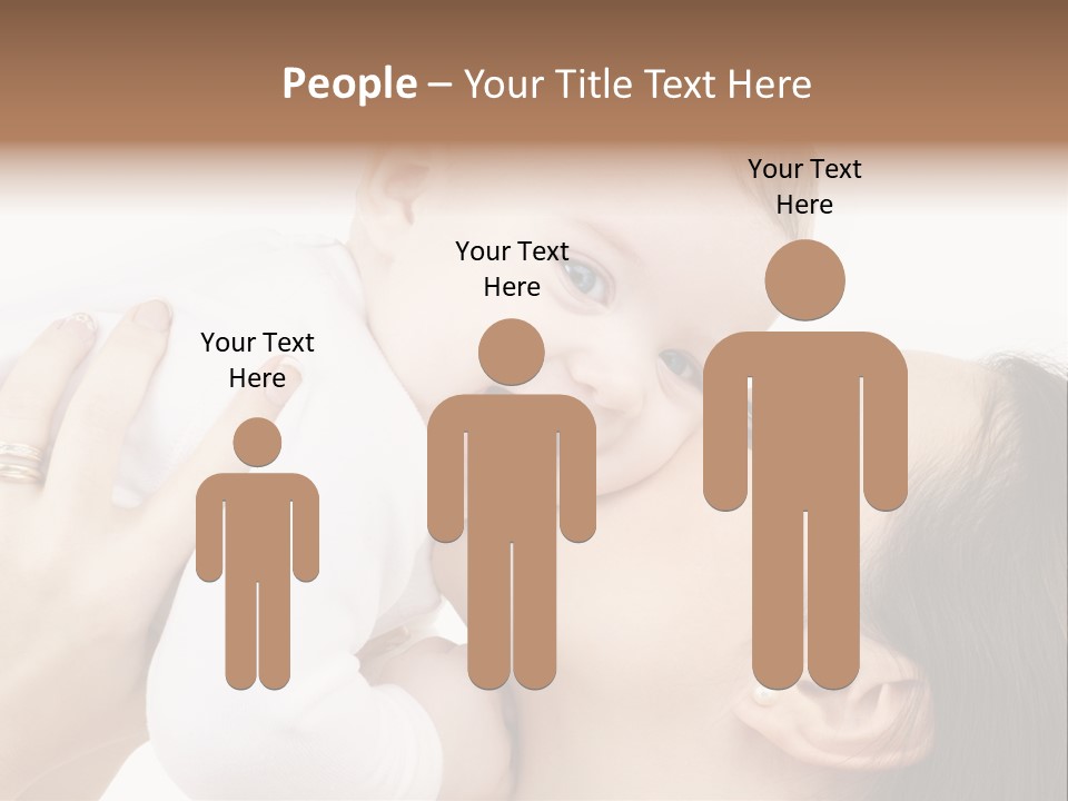 A Woman Holding A Baby In Her Arms PowerPoint Template