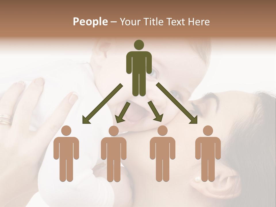 A Woman Holding A Baby In Her Arms PowerPoint Template