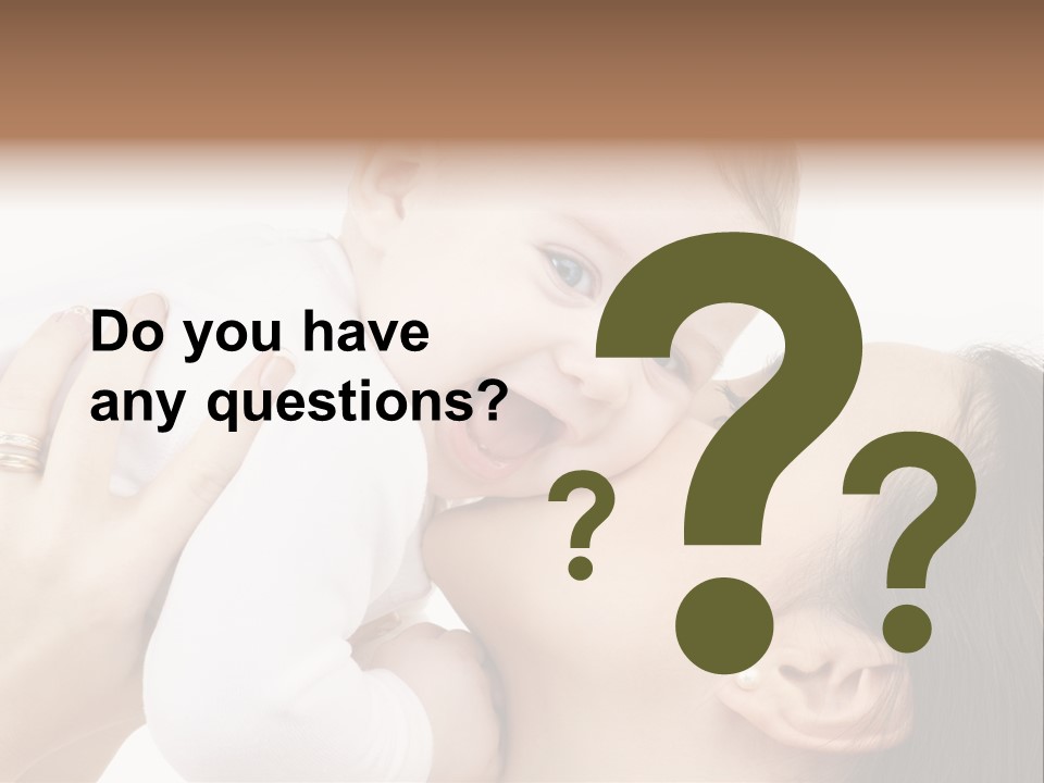 A Woman Holding A Baby In Her Arms PowerPoint Template
