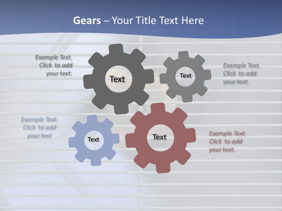 Cooling Electric Motor PowerPoint Template