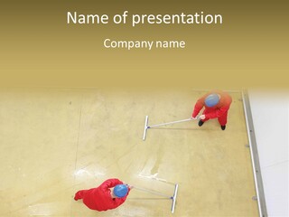 Together Wet Floor PowerPoint Template