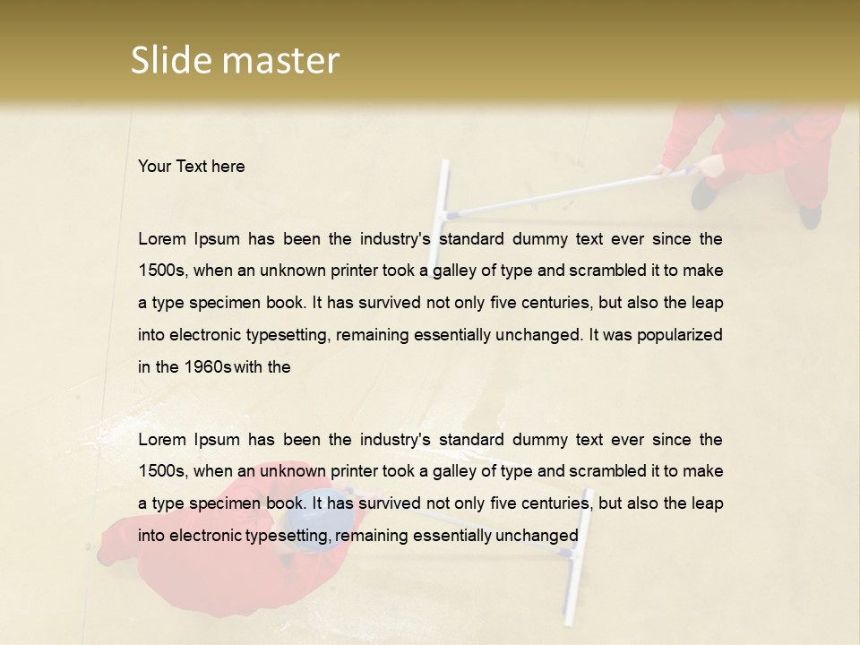 Together Wet Floor PowerPoint Template