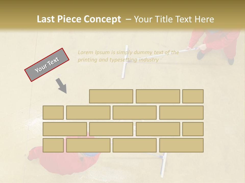 Together Wet Floor PowerPoint Template