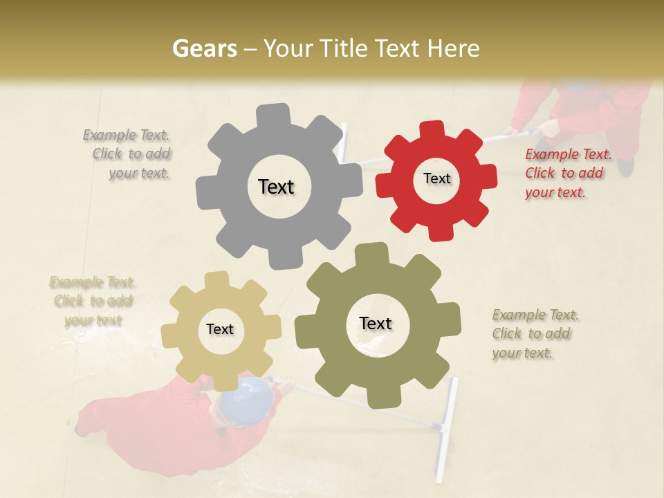 Together Wet Floor PowerPoint Template