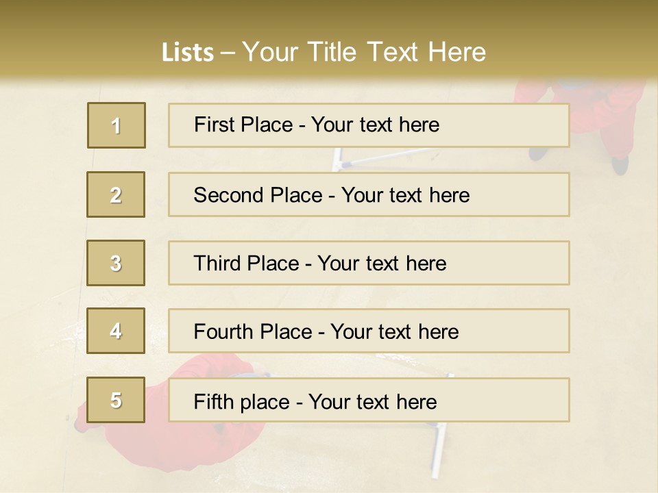 Together Wet Floor PowerPoint Template