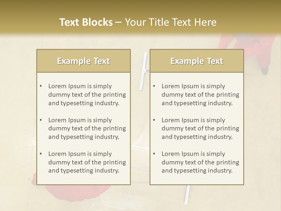 Together Wet Floor PowerPoint Template