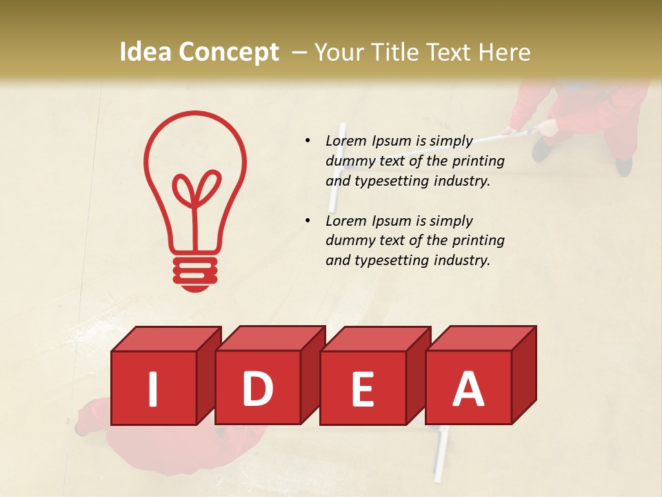 Together Wet Floor PowerPoint Template