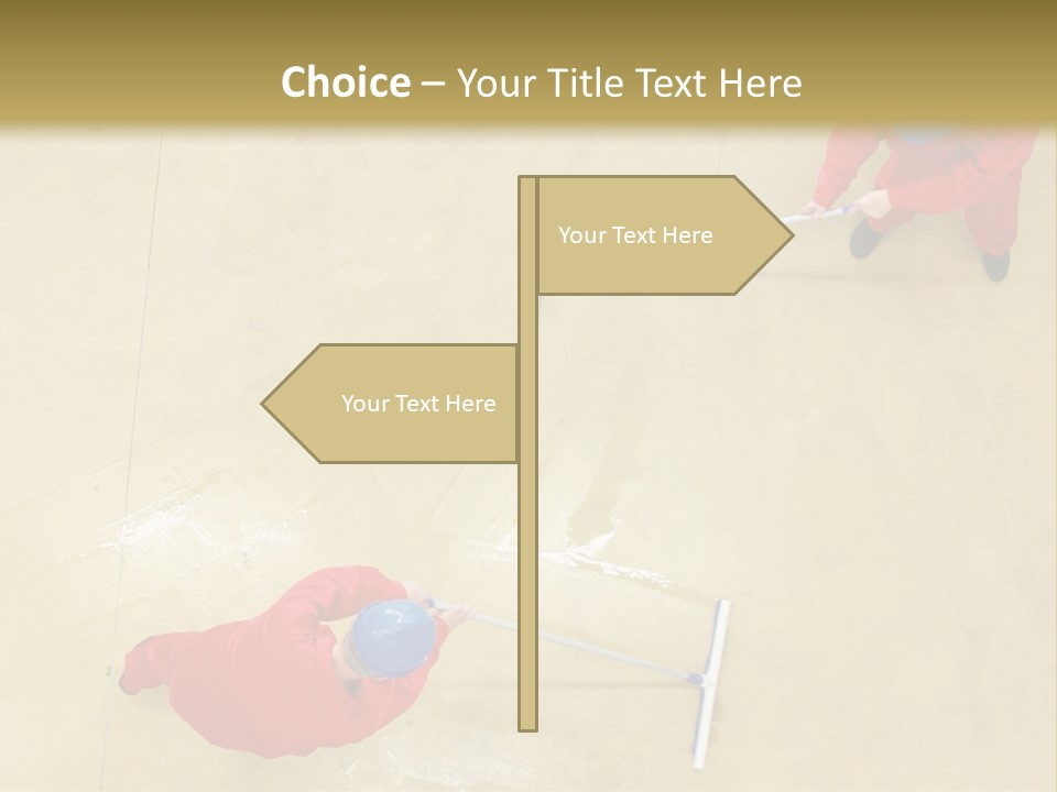 Together Wet Floor PowerPoint Template