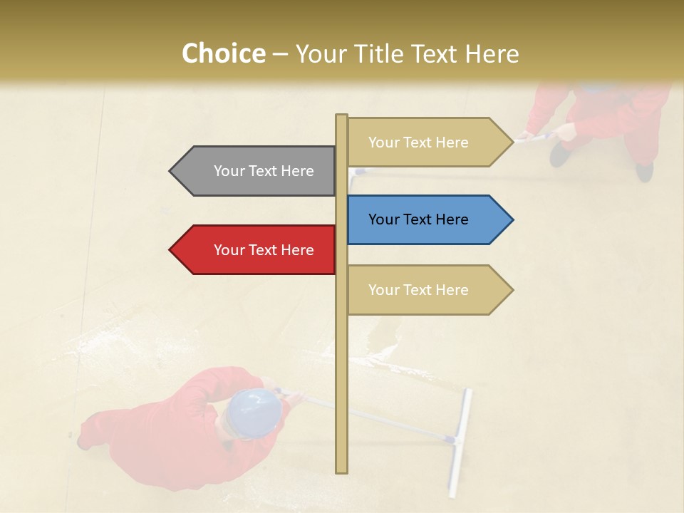 Together Wet Floor PowerPoint Template