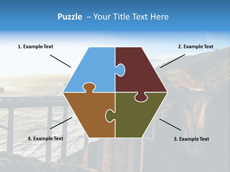 A Large Bridge Over A Large Body Of Water PowerPoint Template