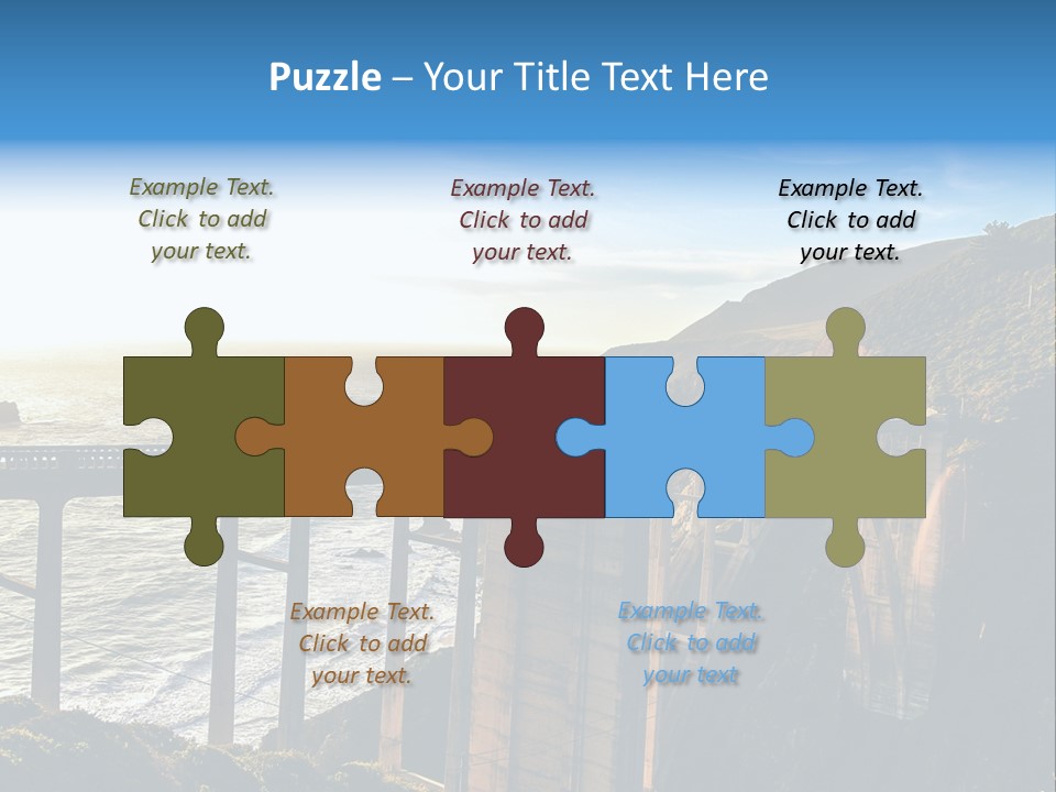 A Large Bridge Over A Large Body Of Water PowerPoint Template