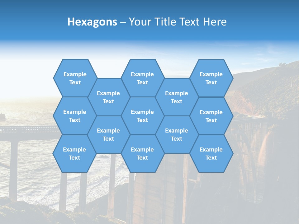 A Large Bridge Over A Large Body Of Water PowerPoint Template