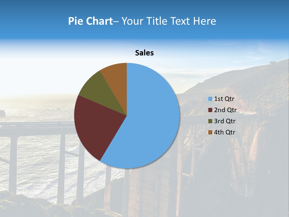 A Large Bridge Over A Large Body Of Water PowerPoint Template