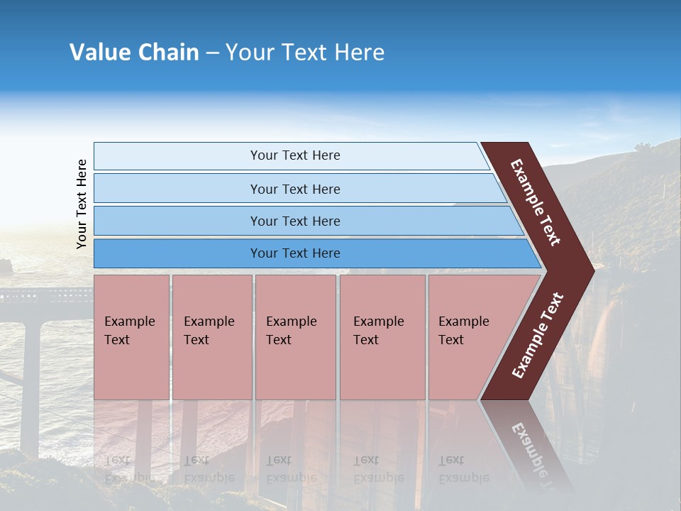 A Large Bridge Over A Large Body Of Water PowerPoint Template