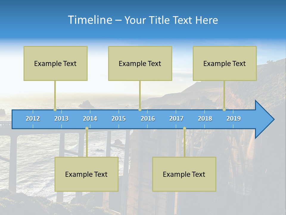 A Large Bridge Over A Large Body Of Water PowerPoint Template