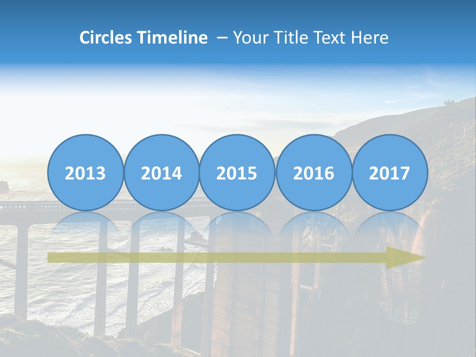 A Large Bridge Over A Large Body Of Water PowerPoint Template