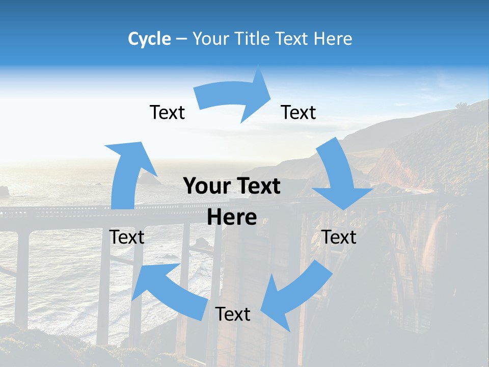 A Large Bridge Over A Large Body Of Water PowerPoint Template