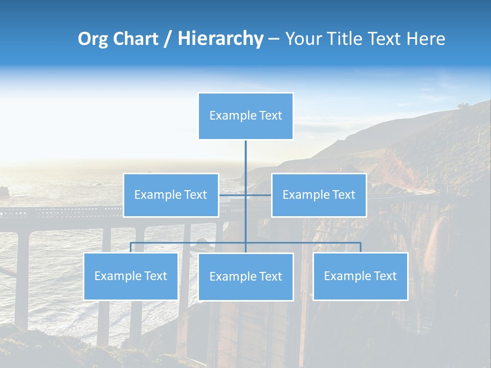 A Large Bridge Over A Large Body Of Water PowerPoint Template