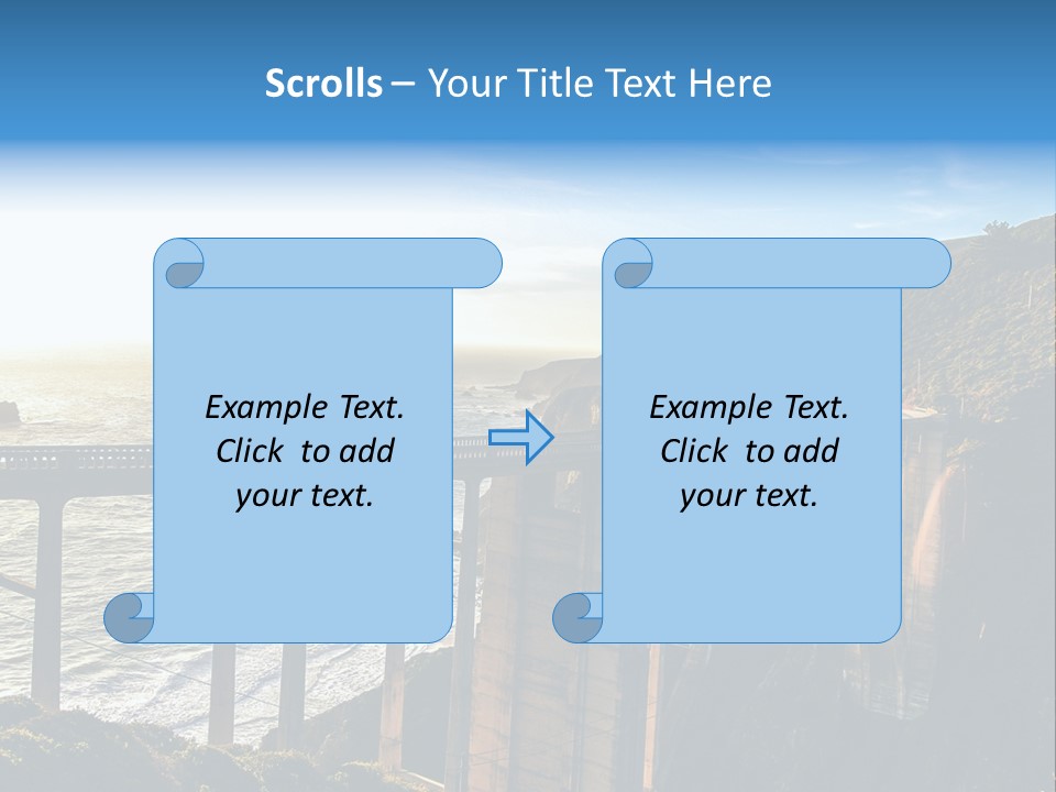 A Large Bridge Over A Large Body Of Water PowerPoint Template