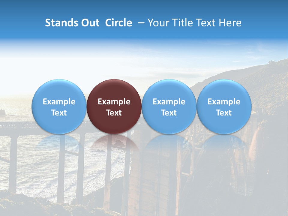 A Large Bridge Over A Large Body Of Water PowerPoint Template