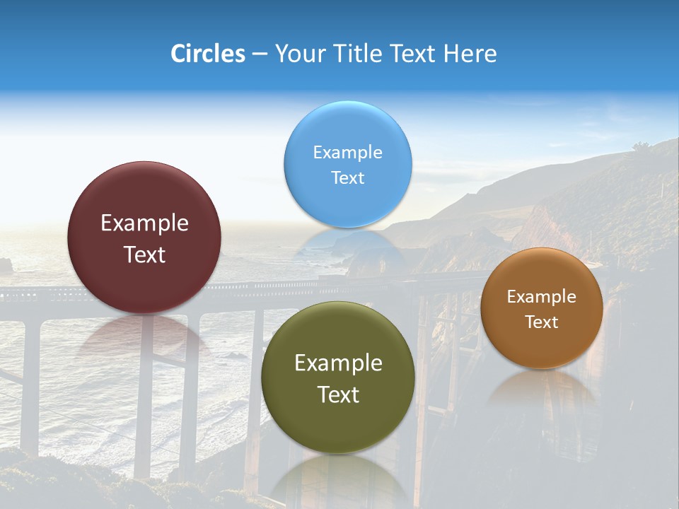 A Large Bridge Over A Large Body Of Water PowerPoint Template