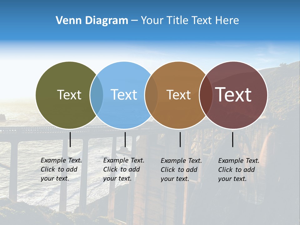 A Large Bridge Over A Large Body Of Water PowerPoint Template