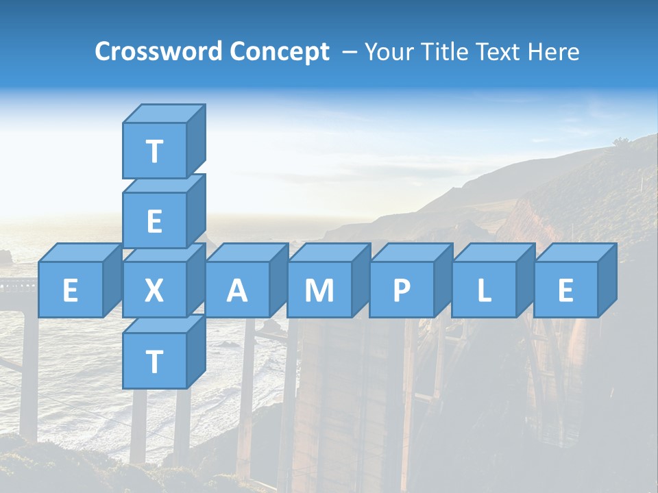 A Large Bridge Over A Large Body Of Water PowerPoint Template