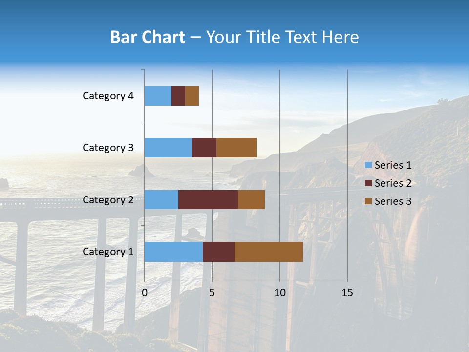 A Large Bridge Over A Large Body Of Water PowerPoint Template