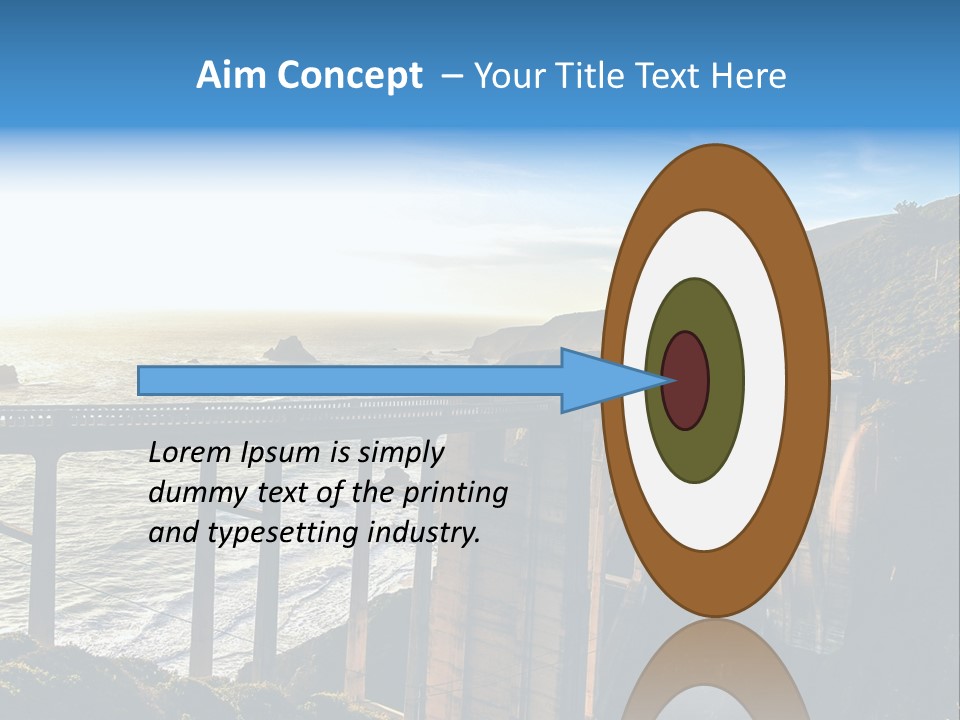 A Large Bridge Over A Large Body Of Water PowerPoint Template