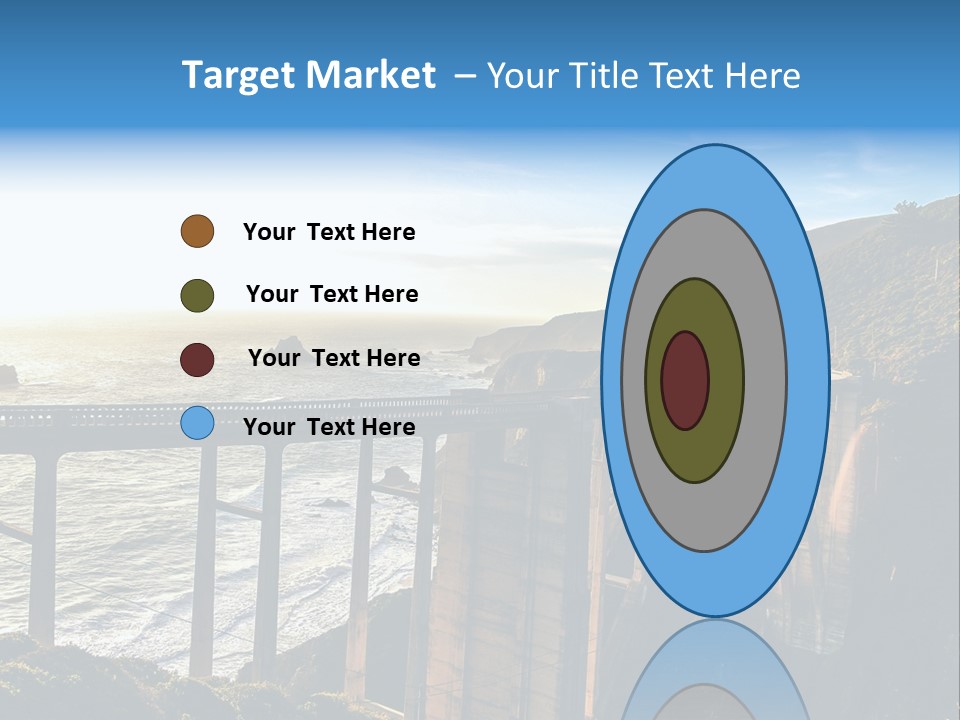 A Large Bridge Over A Large Body Of Water PowerPoint Template