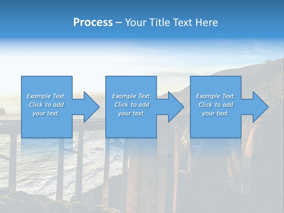 A Large Bridge Over A Large Body Of Water PowerPoint Template