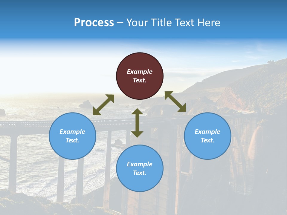 A Large Bridge Over A Large Body Of Water PowerPoint Template
