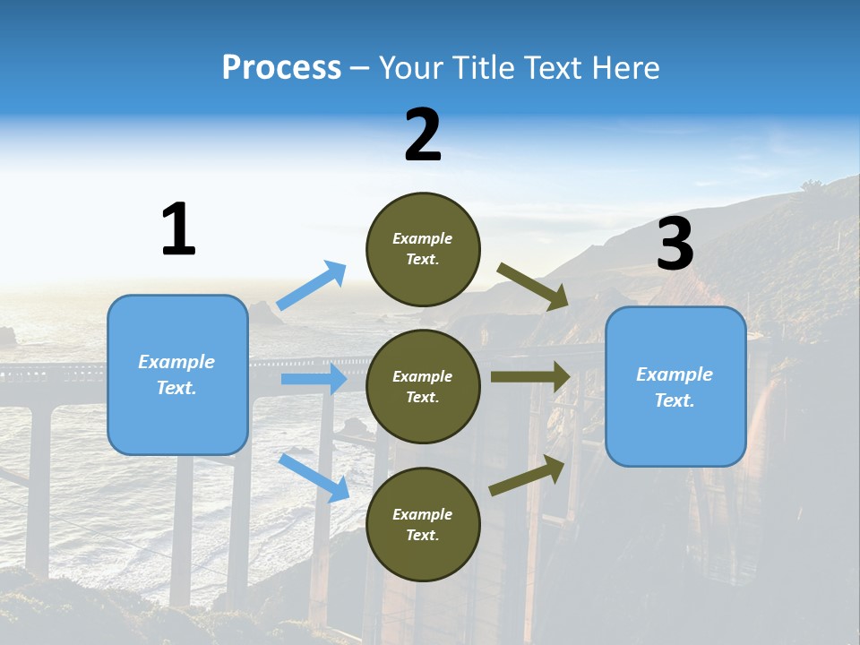 A Large Bridge Over A Large Body Of Water PowerPoint Template