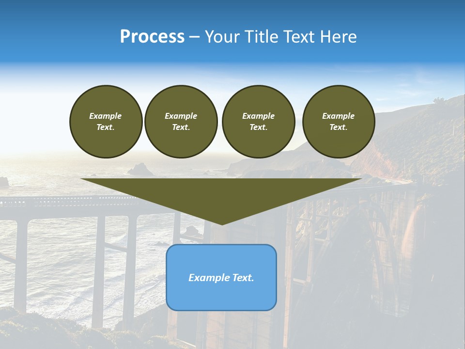 A Large Bridge Over A Large Body Of Water PowerPoint Template