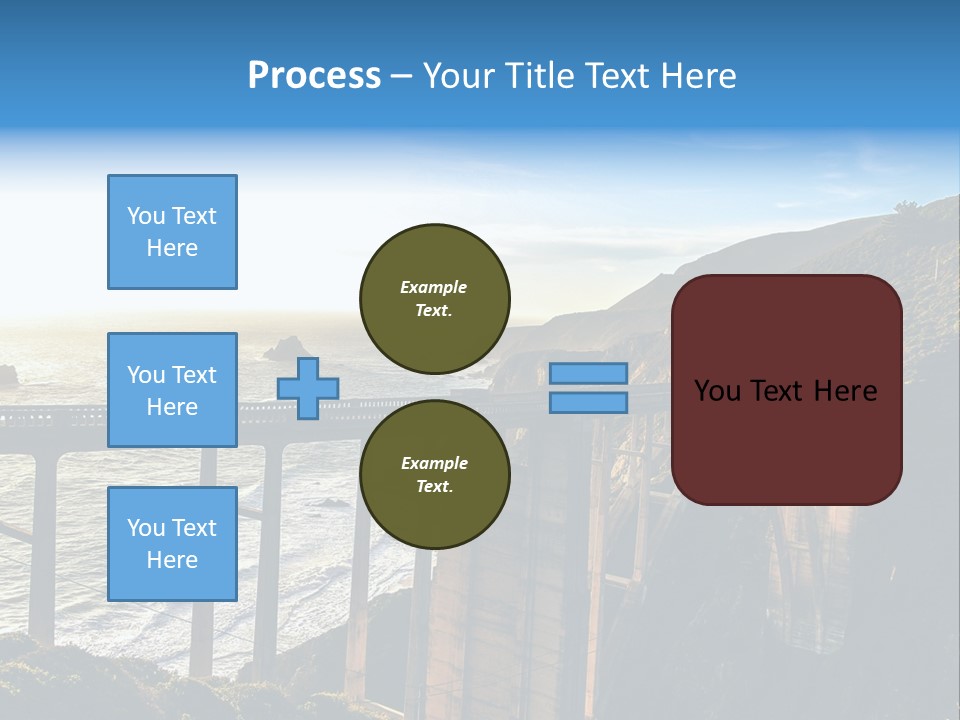 A Large Bridge Over A Large Body Of Water PowerPoint Template