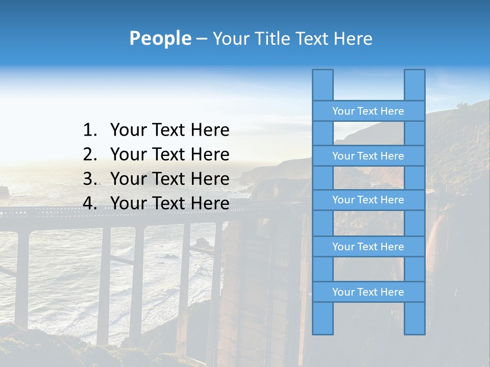 A Large Bridge Over A Large Body Of Water PowerPoint Template