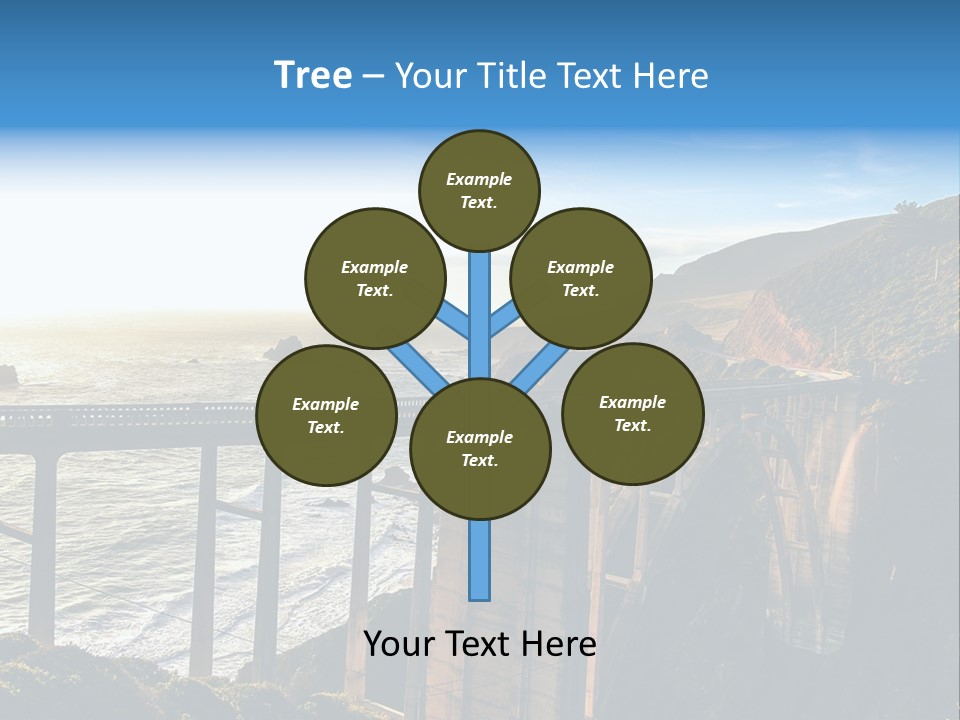 A Large Bridge Over A Large Body Of Water PowerPoint Template