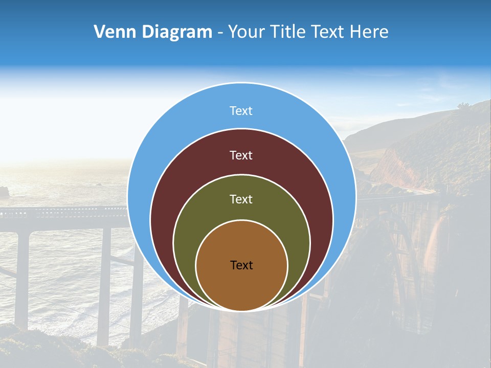 A Large Bridge Over A Large Body Of Water PowerPoint Template