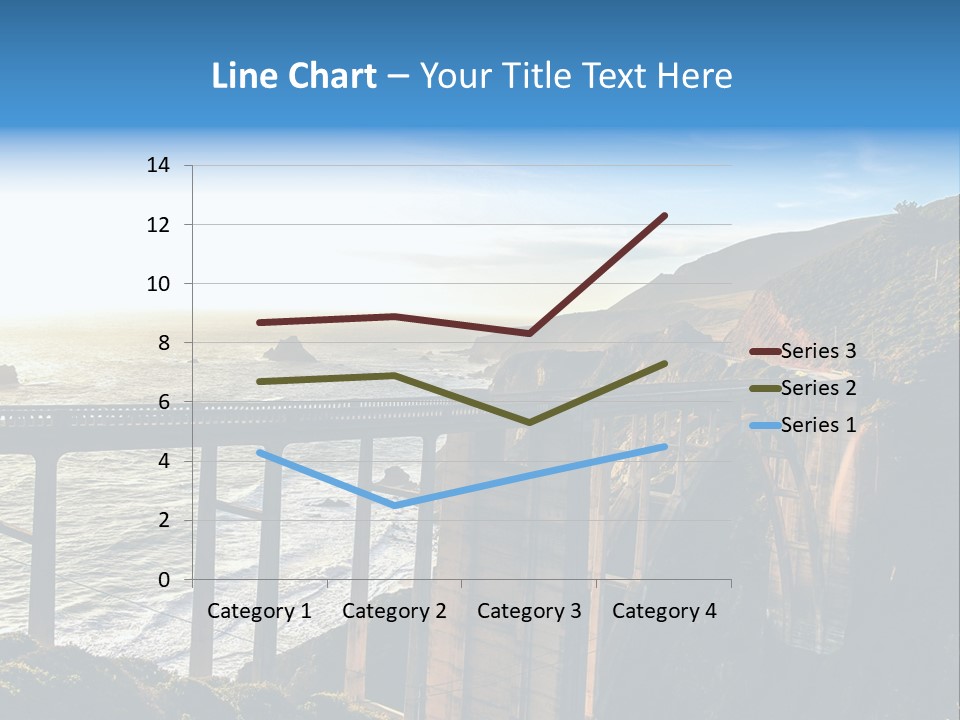 A Large Bridge Over A Large Body Of Water PowerPoint Template