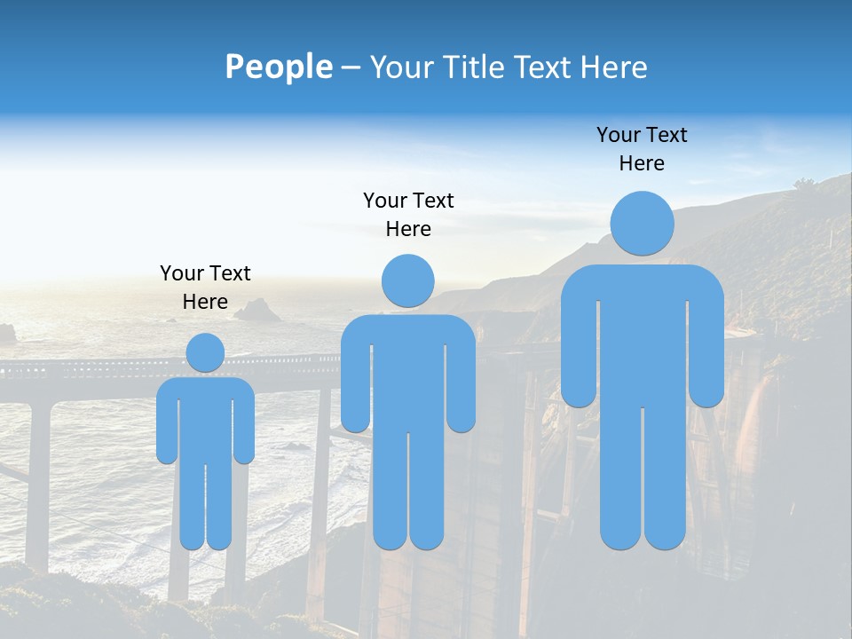 A Large Bridge Over A Large Body Of Water PowerPoint Template