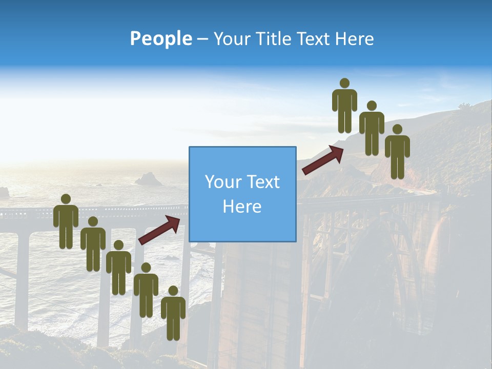 A Large Bridge Over A Large Body Of Water PowerPoint Template