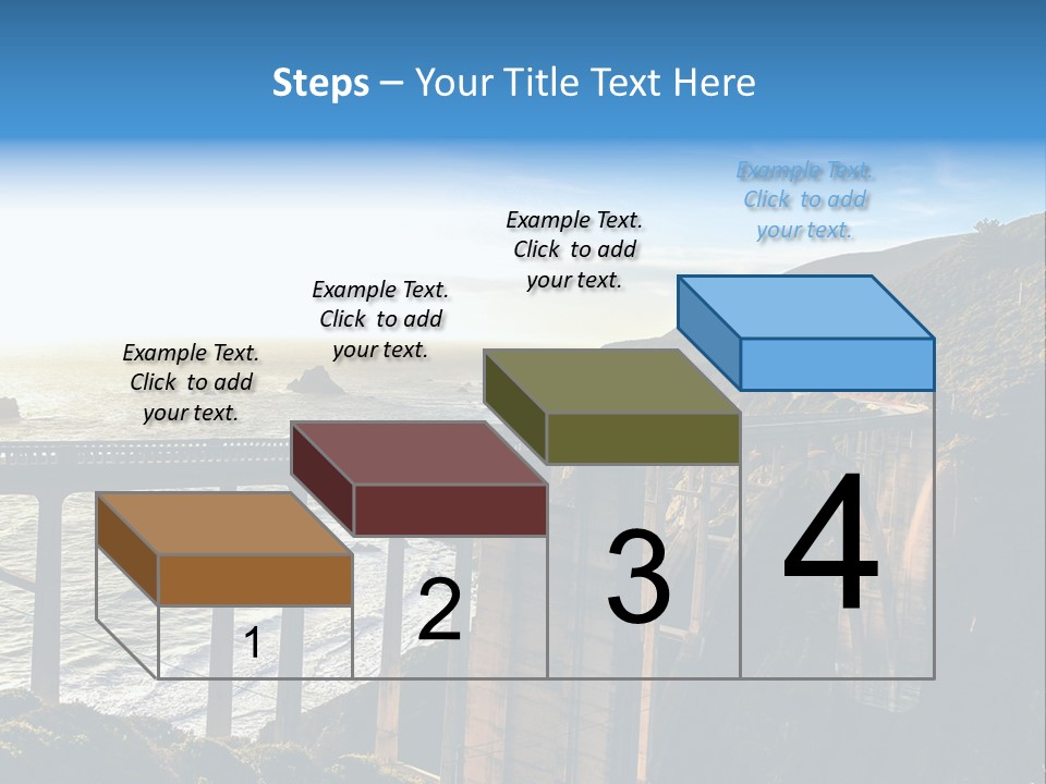 A Large Bridge Over A Large Body Of Water PowerPoint Template
