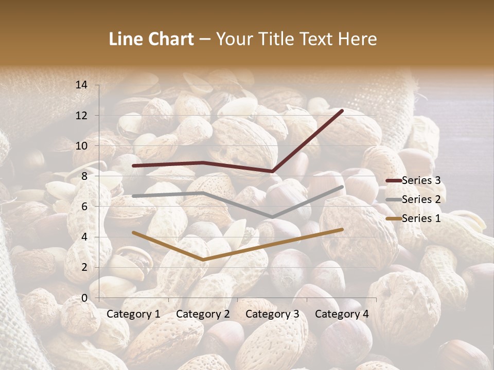 A Sack Full Of Nuts On A Wooden Table PowerPoint Template