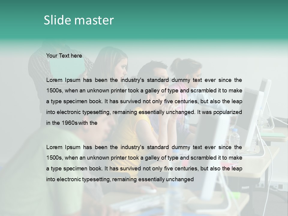 Class Monitor Network PowerPoint Template