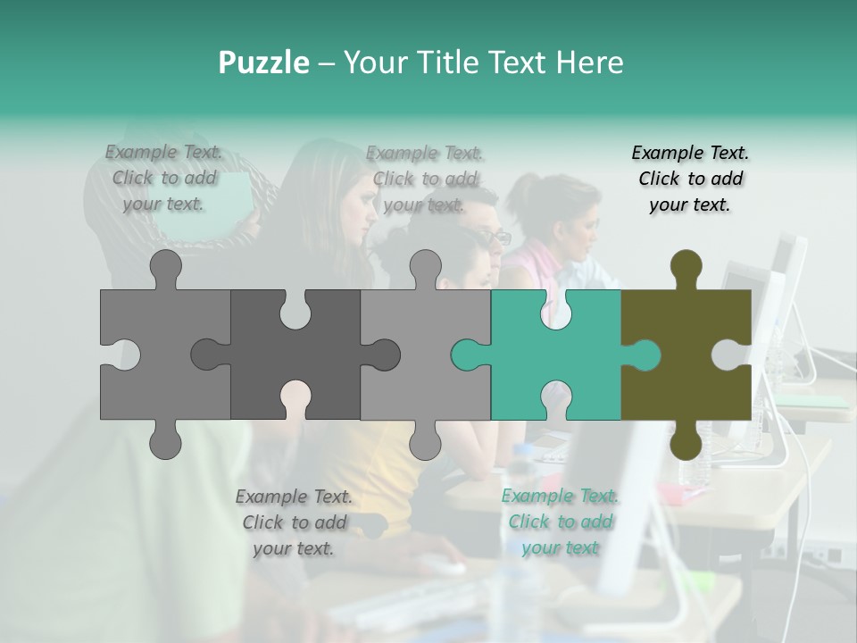 Class Monitor Network PowerPoint Template